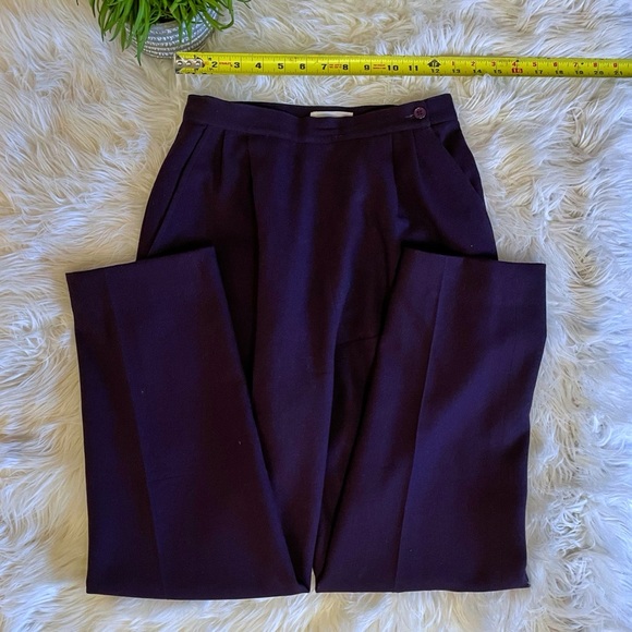 Ports International wool purple high rise pants - Picture 8 of 13